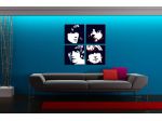 Quadro dipinto a mano dei Beatles Pop Art