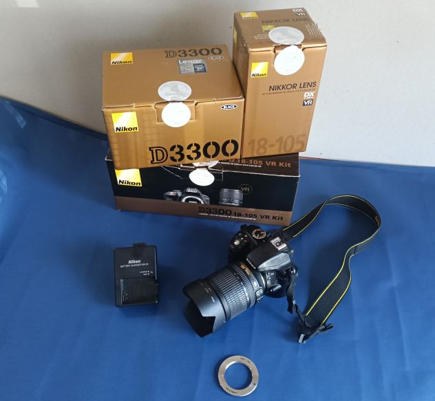 Nikon D3300 con obiettivo 18-105 VR. Scatole originali, come nuova! - Foto 8