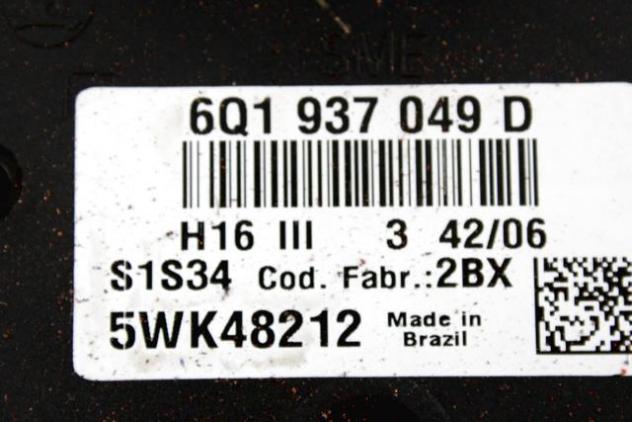 045906019BN KIT ACCENSIONE AVVIAMENTO VOLKSWAGEN FOX 1.4 D 51KW 5M 3P (2007) RICAMBIO USATO 6Q1937049D 5Z0920820Q 4B0905851Q CON CENTRALINA MOTORE, BL - Foto 3