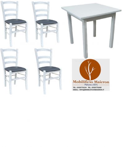 Set Firenze Sedie Tavoli Per Arredamento Bar Ristorante Pizzeria Pub Shabby