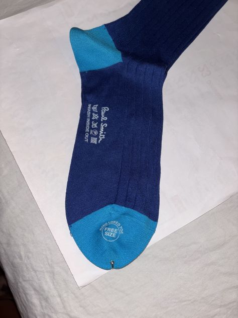 CALZE NUOVE MAI USATE DA UOMO FIRMATE ORIGINALI”PAUL SMITH”MADE IN ITALY LEGGERE - Foto 7