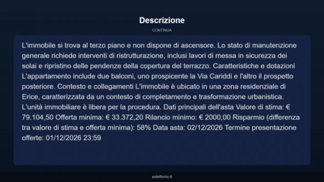 Immobile in asta di 123 m² con più di 5 locali in vendita a Erice - Foto 17