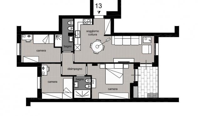 Appartamento in vendita a Poggibonsi 85 mq Rif: 1319611 - Foto 7