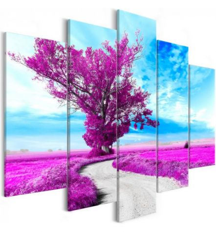Quadro Albero Viola 100x50 E 200x100 ARREDALACASA