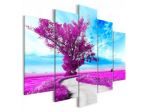 Quadro Albero Viola 100x50 E 200x100 ARREDALACASA