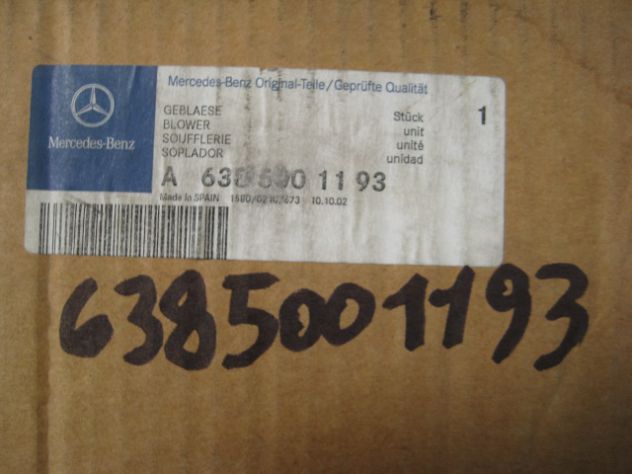 ELETTROVENTOLA MERCEDES CLASSE V VITO W638 A6385001193 0130305232 - Foto 2