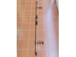 Bastone Tenda Legno Colore Noce e Bastone Tenda Metallo Tortora