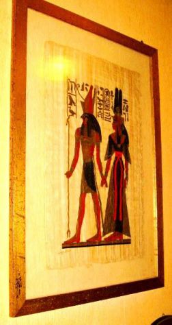 HORUS E ISIDE PAPIRI ANTICO EGITTO-FATTI A MANO SUL POSTO-SVENDO PER TRASLOCO - Foto 5