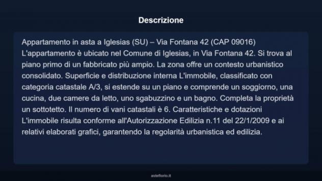 Immobile in asta di 90 m² con più di 5 locali in vendita a Iglesias - Foto 3
