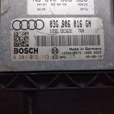 CENTRALINA ECU BOSCH 0281012113 EDC16U31 AUDI A4 2.0 TDI 03G906016GN - Foto 5