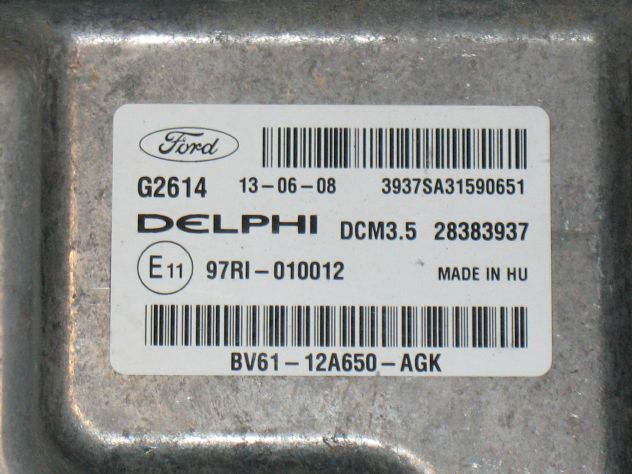 G2614 BV6112A650AGK ECU FOCUS MONDEO KUGA 2.0 BV61-12A650-AGK 28383937 DCM3.5 - Foto 2