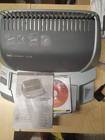 rilegatrice elettronica automatica, a spirali plastiche