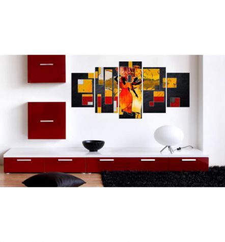 Quadro Donne Della Savana Cm.100x50 E 200x100 ARREDALACASA - Foto 2