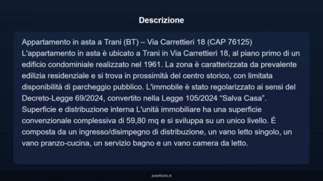 Immobile in asta di 59 m² in vendita a Trani - Foto 5