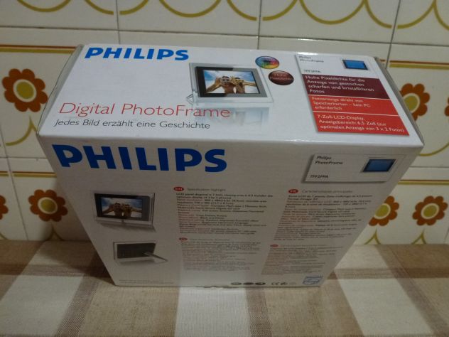 PHILIPS Digital photo frame 7FF2FPA MAI usato e nuovissimo:7 POLLICI con cornice - Foto 10