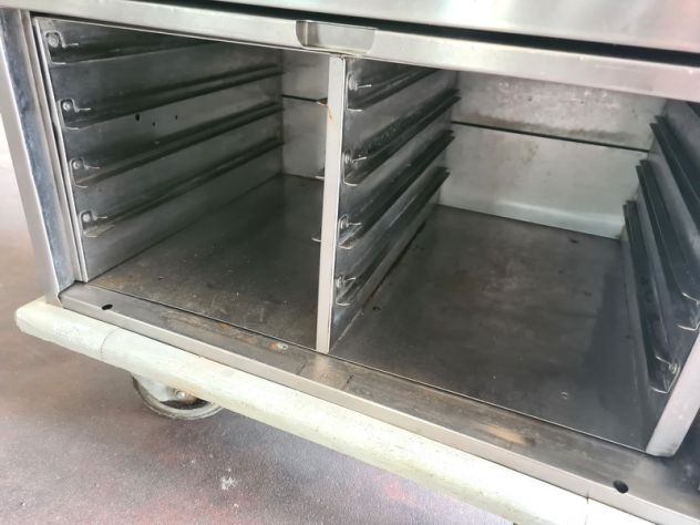 carrello bagnomaria inox con vani GN usato - Foto 5