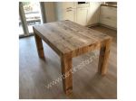 Tavola da cucina vintage abete vecchio allungabile