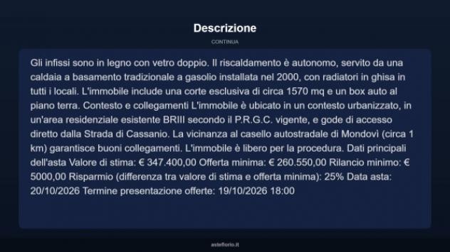 Immobile in asta di 405 m² con più di 5 locali e box auto in vendita a Mondovì - Foto 14