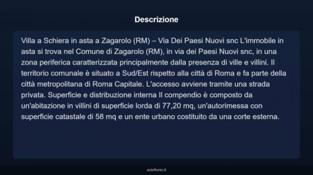 Immobile in asta di 77 m², box auto in vendita a Zagarolo - Foto 3
