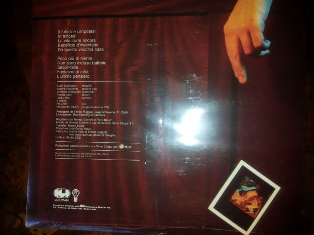 Enrico Ruggeri lp TUTTO SCORRE 1a STAMPA 1985 NUOVO cellophanato - Foto 2