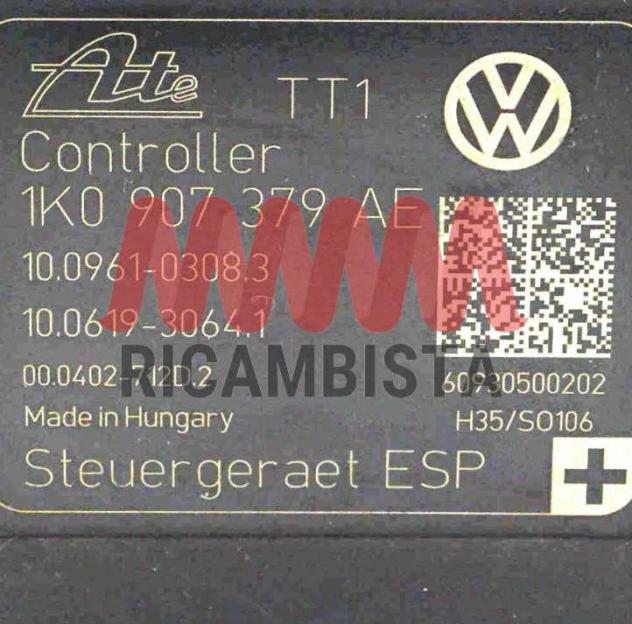 1K0907379AE Audi A3 centralina ABS ATE