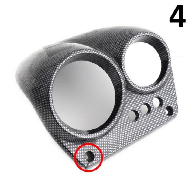 Coperchio portastrumenti scooter Yamaha Aerox - Foto 10