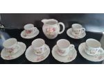 Antico Servizio  Caffe  Vecchia GINORI  fine '800 da sei tazze con lattiera ,