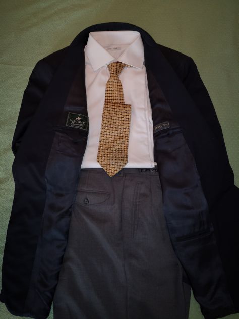 SVENDO ELEGANTE BLAZER BLU 4 STAGIONI ORIGINALE VISCONTI - Foto 2