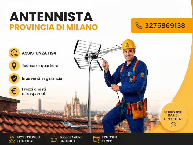 Antennista in provincia di Milano