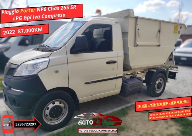 Piaggio Porter NP6 Chas 265 SR LPG Gpl Iva Compresa
