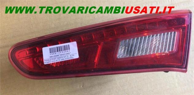 FANALE POST. PARTE INT. D. ALFA ROMEO GIULIETTA (940-X7/5Y/6Q) Parti elettriche Fanaleria Fanali Fanale post. sx. ALFA ROMEO - GIULIETTA - 01-03-2