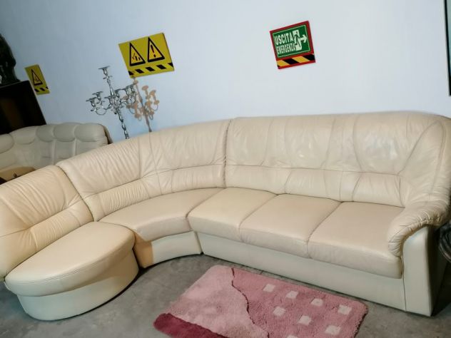 ELEGANTE divano angolare in pelle ! CONSEGNA ! - Foto 8