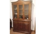 Credenza classica in legno con vetrina (1,40 m) – Divisibile