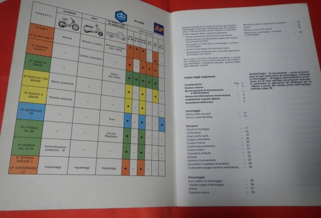 Manuale per stazioni di servizio Piaggio Vespa PK 50 XL plurimatic - Foto 3