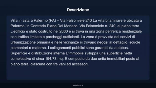 Immobile in asta di 194 m² in vendita a Palermo - Foto 3