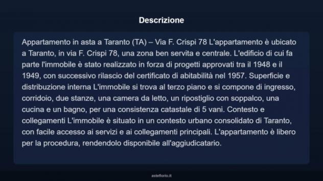 Immobile in asta di 90 m² in vendita a Taranto - Foto 13