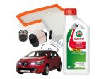 Kit Tagliando Renault Clio IV 1.5 dCi 4 Filtri + 5 Litri Castrol GTX 5W30 RN17
