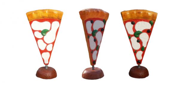 Insegna PIZZA in vetroresina (fiberglass) per esterno Pizza a totem - Foto 6