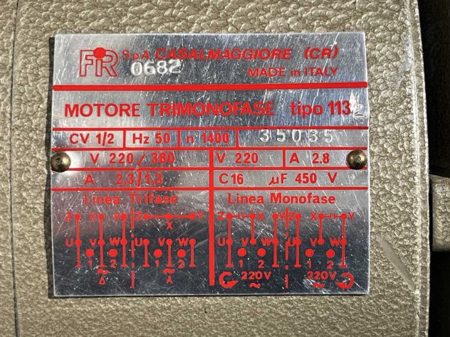 FIR 113 Motore macchina da Cucire trimonofase 1400 giri - Foto 3
