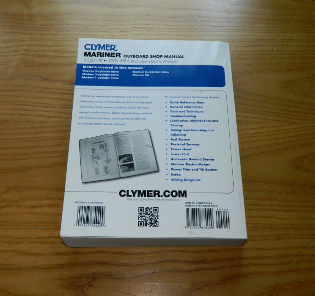 Manuale Clymer Mariner outboard 2-220HP 1976-1989 - Foto 2
