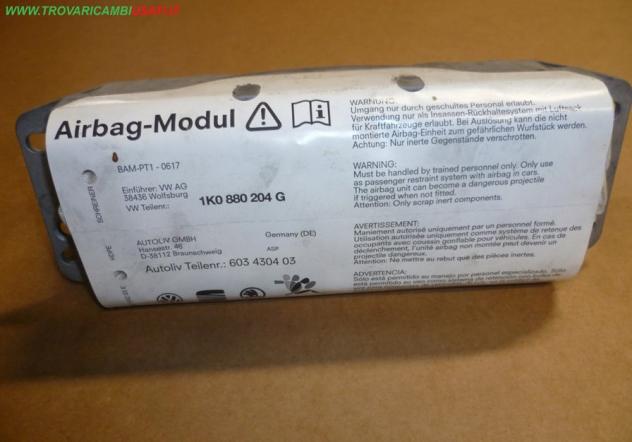 DISPOSITIVO AIR-BAG passeggero SPINA GIALLA 3 PIN VOLKSWAGEN GOLF (1K) 3 porte / 5 porte  Carrozzeria  Sicurezza  Airbag  Air-bag passeggero VOLKSWAGE