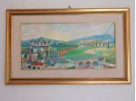Quadro Olio su tela di Mario Cosimo Fanuli con acquedotto romano