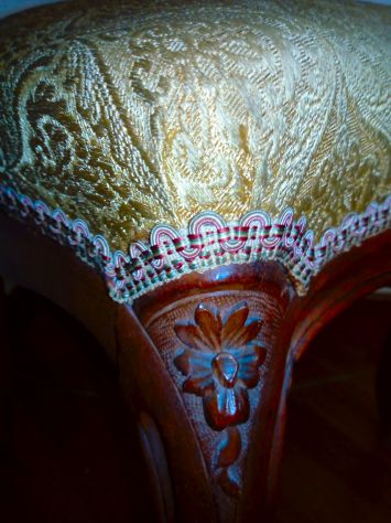 SEDIA ANTIQUARIATO FRANCESE FINE '800 IN NOCE RESTAURATA (SOLO RITIRO A ROMA) - Foto 2