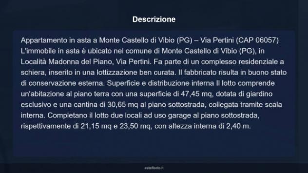 Immobile in asta di 78 m², box auto doppio in vendita a Monte Castello di Vibio - Foto 15