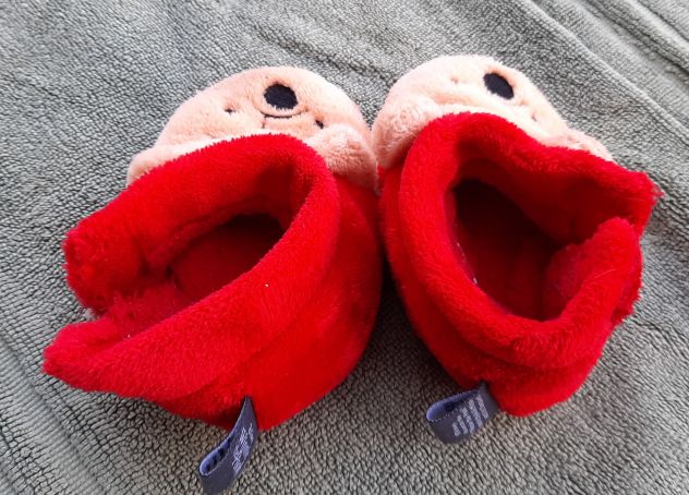pantofole ciabatte inverno tg 19 rosso - Foto 3