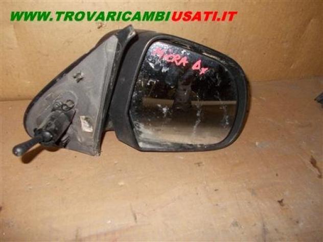 RETROVISORE EST.D. MANUALE NERO MET. (VERSIONE SPECCHIO GRANDE 2010 ) NISSAN MICRA (K12E) 3p / 5p  Vetri e Retrovisori  Cristalli  Retrovisori  Retrov