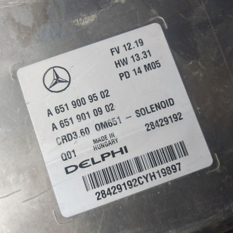 CENTRALINA MOTORE DELPHI Motore ECU, Mercedes, A6519009502, A 651 900 95 02, A65 - Foto 3