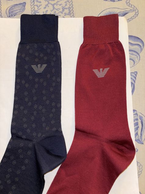 2PAIA CALZE NUOVE IN COTONE DA UOMO FIRMATE ORIGINALI EMPORIO ARMANI N’ 40-45 - Foto 9