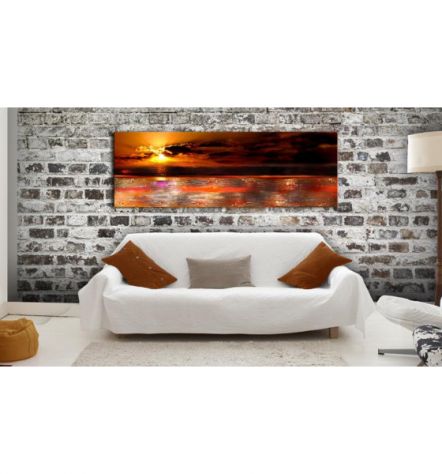 Quadro Naif Con Il Mare Rosso ARREDALACASA - Foto 2