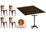 Set Tavoli Sedie Teramo Legno Arredamento Ristorante Bar cod555 Nuove Non Usate